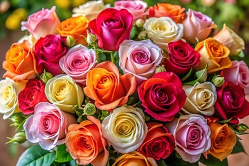 Rose Day Background - Romantic Floral Design with Beautiful Roses