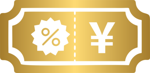 Yen currency discount coupon