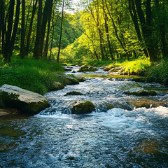Obraz premium River Landscape
