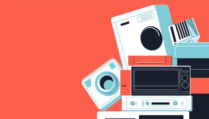 A promotional poster for a recycling program encouraging consumers to trade in old devices for biodegradable alternatives.