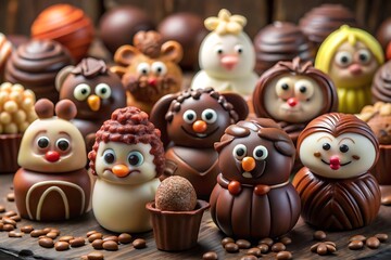 Chocolate Day Background - Sweet and Romantic Love Theme Design