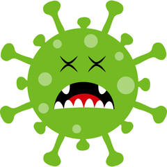 Virus Character Illustration