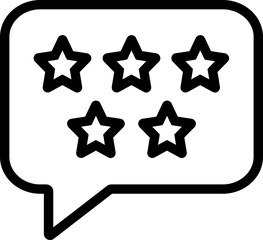 Rating Chat Line Icon