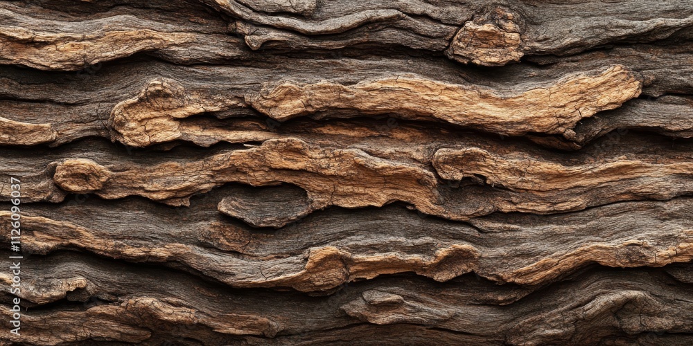 Poster tree bark texture showcases the natural patterns and details of old bark, creating a stunning backgr