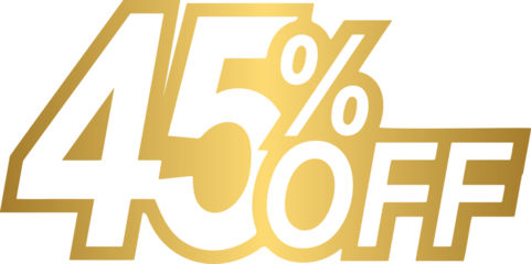 Golden 45 percent off discount