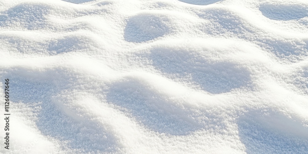 Aufkleber the texture of white snow serves as an ideal background, showcasing the intricate patterns and sooth