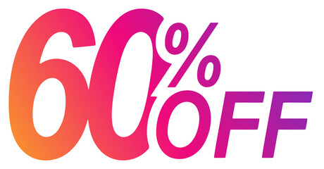 Gradient 60 percent off discount