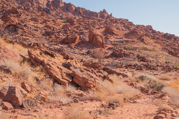 Namibia's stones - geological features of the desert.