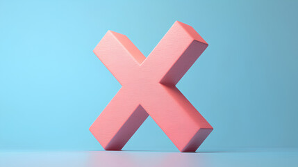 Obraz premium Negative Cross Mark