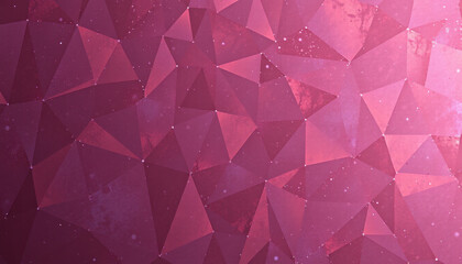Abstract Pink Triangular Geometric Pattern Background