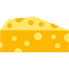 Cheese Flat Illustration