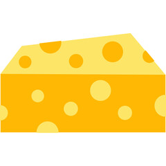 Cheese Flat Illustration