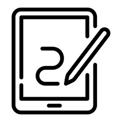 tablet Line Icon