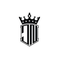 JN monogram logo design letter text name symbol monochrome logotype alphabet character simple logo