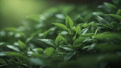 Naklejka premium leaves in the rain