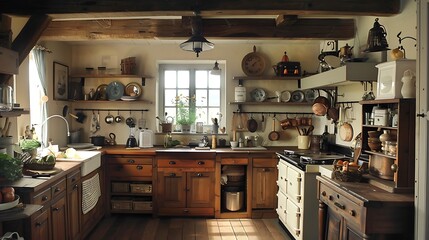 old kitchen interior