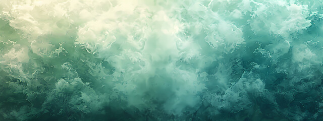 Fototapeta premium A mesmerizing close-up of turbulent ocean waves, showcasing a blend of turquoise and white foamy textures under soft, diffused light.