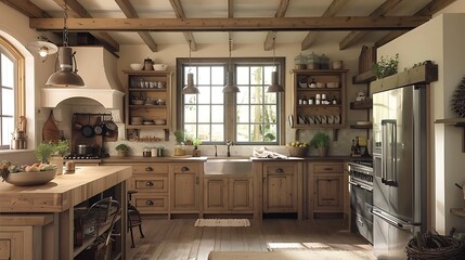 modern kitchen interior