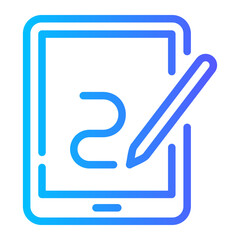 tablet Line Gradient Icon