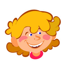 Boy with hair vector drawing