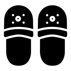 slippers Solid icon