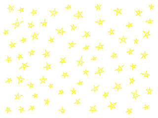 手描きあしらい　背景　星柄