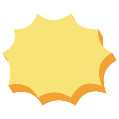 3D Comic Explosion Bubble