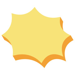 3D Comic Explosion Bubble