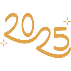 2025 New Year Lettering