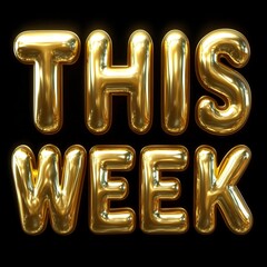 golden font letter THIS WEEK