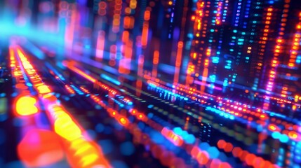 Abstract Background with Blurred Lights and Patterns