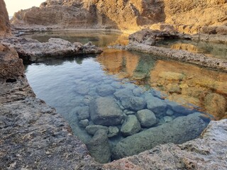Ruins of the ancient city of Dor . Israel