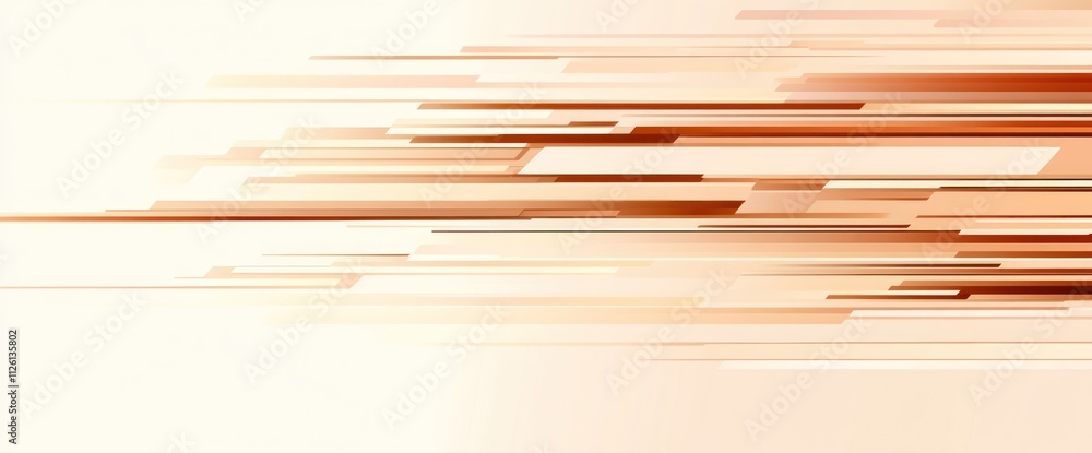 Poster abstract design featuring dynamic lines in warm tones, suggesting movement and energy.