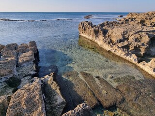 Ruins of the ancient city of Dor . Israel