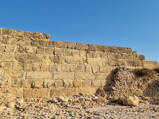 Ruins of the ancient city of Dor . Israel