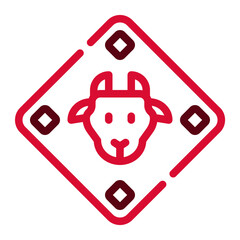 Stylized Goat Logo Design