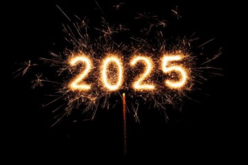 Fireworks display numbers 2025.