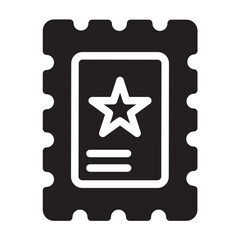 Post Stamp glyph icon
