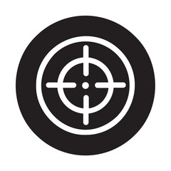 Fototapeta premium Target glyph icon