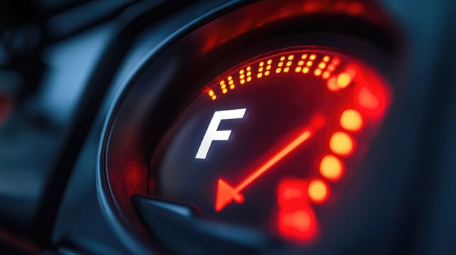 Fuel Gauge Showing Empty Tank