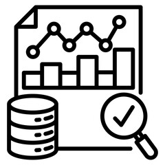big data analysis single icon