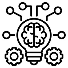business intelligence single icon
