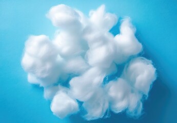  Close-up of a blue cotton candy texture background