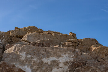 Metasedimentary Rocks / Marble( limestone). , Shiprock / Angel Cove Monument, Palm Springs, California. San Jacinto Mountains ,Salton Trough