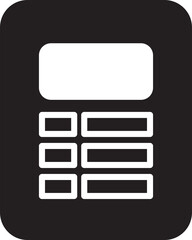 Calculator Glyph Icon
