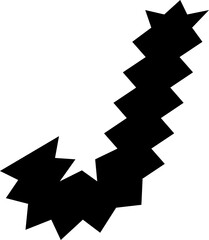 J Alphabet Zigzag Wavy Font Distorted Italic Letter