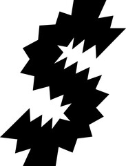 Dollar Currency Symbol Zigzag Wavy Font Distorted Italic