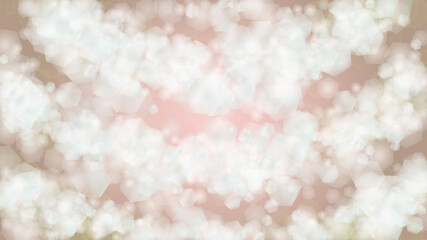 Abstract Vector Pink Background with Silver and White Light Spots. Magic Shiny Pastel Print. Baby Print. Romantic Bokeh Blurred Page Design for Anniversary. Gentle Stardust Pattern.