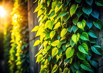 Silhouette Green Leaves Wall Art, Plant Silhouette Photography, Dark Green Leaf Shadow, Minimalist Nature Wall Decor, Botanical Silhouette