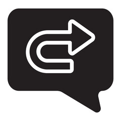 Auto Reply glyph icon